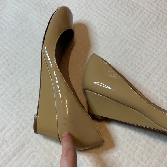 Cole Haan Nike Air Maple Sugar Patent Leather Wedge, Size 9B - Picture 13 of 16